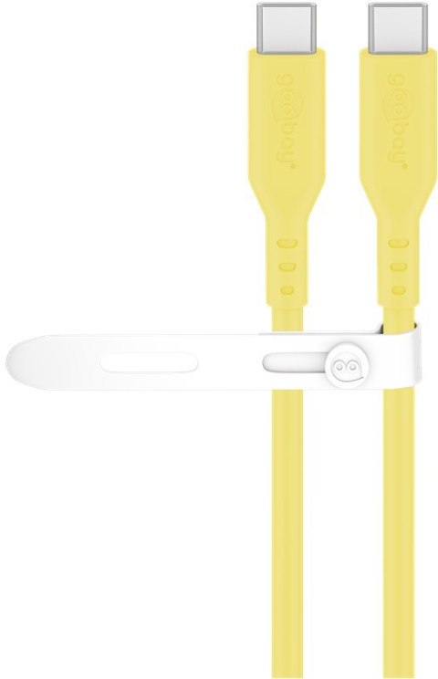 Kabel silikonowy Goobay USB-C, 1,5 m, żółty