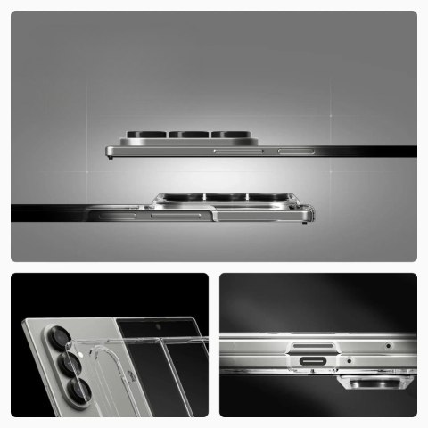 Etui Spigen AirSkin Mag MagSafe do Samsung Galaxy Z Fold7 przezroczysty