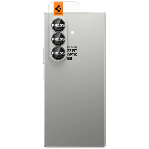 Szkło na obiektyw aparatu Spigen Optik Pro HD Glas.TR EZ FIT 2szt do Samsung Galaxy Z Fold7 czarny