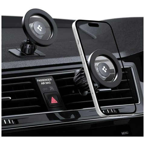 Uchwyt samochodowy Spigen MFT13 2w1 MagSafe czarny