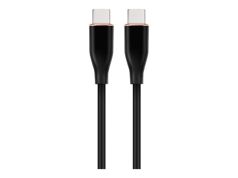 Cablexpert Premium Silicon Type-C Power Delivery (PD) Charging and Data Cable, 1.5 m | CC-USB2S-CMCM-1.5M-BK