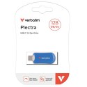Verbatim USB flash disk, USB C, 128GB, Plectra, niebieski, 30233, USB C