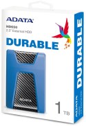 Adata DashDrive Durable HD650 1TB 2.5'' USB3.1 Niebieski