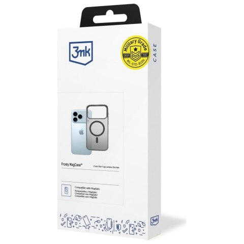 Etui 3MK Frosty MagCase do Apple iPhone 17 Pro czarny