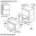 Bosch | BFL523MW3 | Kuchenka mikrofalowa | Do zabudowy | 800 W | Biały