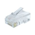 Modular plug (adapter) 8P8C for solid CAT6 LAN cable, 10 pcs per bag | Cablexpert