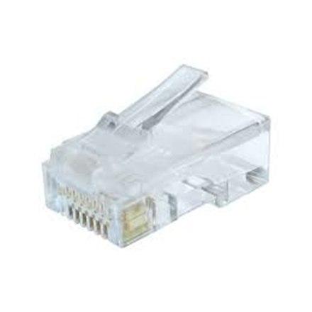 Modular plug (adapter) 8P8C for solid CAT6 LAN cable, 10 pcs per bag | Cablexpert