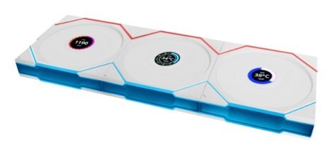 Wentylator 120 mm ARGB TL Wireless LCD biały