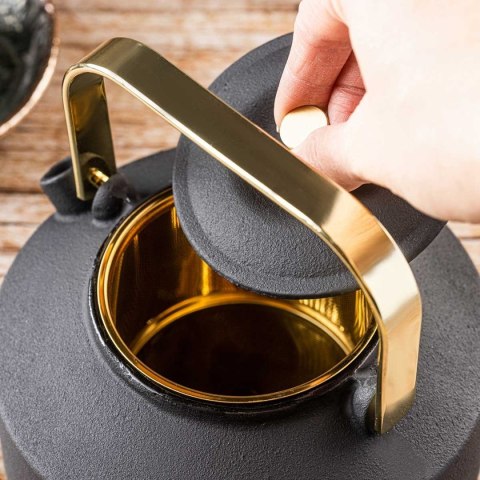 ZAPARZACZ ŻELIWNY IMBRYK 1L Z FILTREM KINGHOFF KH-1935