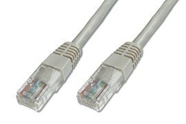 Digitus | CAT 5e | Kabel krosowy | Skrętka nieekranowana (UTP) | Męski | RJ-45 | Męski | RJ-45 | Szary | 5 m