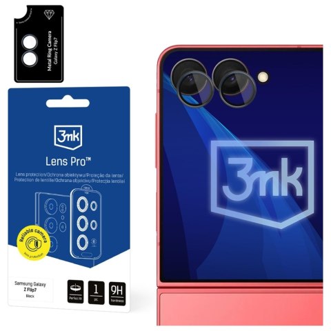 Ochrona na obiektyw aparatu 3MK Lens Protection Pro do Samsung Galaxy Z Flip7 czarny 1szt