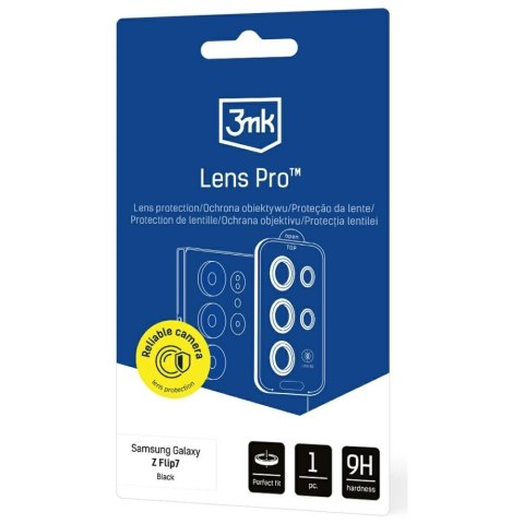 Ochrona na obiektyw aparatu 3MK Lens Protection Pro do Samsung Galaxy Z Flip7 czarny 1szt