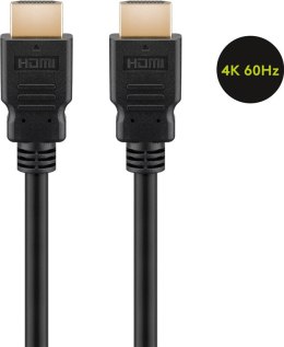 Goobay 60627 High Speed HDMI Cable with Ethernet, 4K/60Hz, Black | HDMI | 15 m