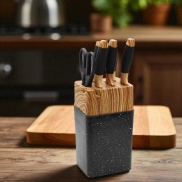 ZESTAW NOŻY KUCHENNYCH W STOJAKU Z OSTRZAŁKĄ 3784