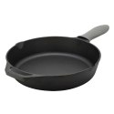 PATELNIA ŻELIWNA 30cm Z SILIKONOWĄ NAKŁADKĄ 2667