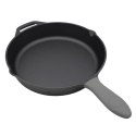 PATELNIA ŻELIWNA 30cm Z SILIKONOWĄ NAKŁADKĄ 2667