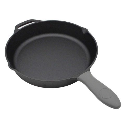 PATELNIA ŻELIWNA 30cm Z SILIKONOWĄ NAKŁADKĄ 2667