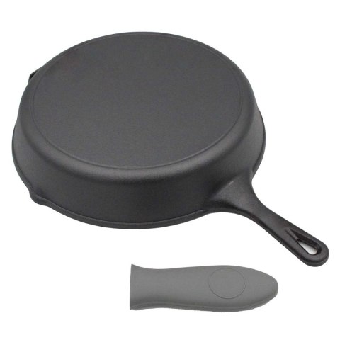 PATELNIA ŻELIWNA 30cm Z SILIKONOWĄ NAKŁADKĄ 2667