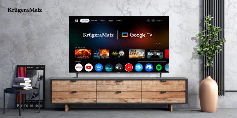 Telewizor Kruger&Matz 65" UHD Google TV 5.0 DVB-T2/T/C H.265 HEVC