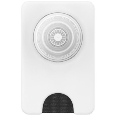 Uchwyt i podstawka do telefonu z portfelem Popsockets PopWallet+ PopGrip PW+ MS G2 MagSafe biało-przezroczysty 806926