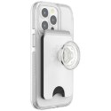 Uchwyt i podstawka do telefonu z portfelem Popsockets PopWallet+ PopGrip PW+ MS G2 MagSafe biało-przezroczysty 806926