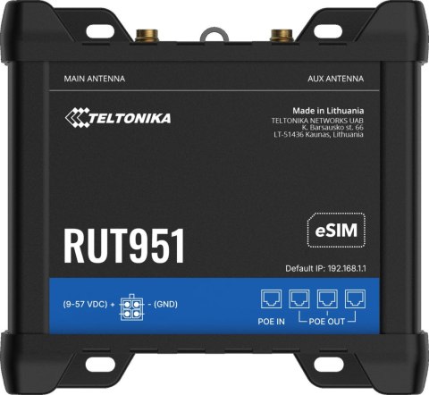 Teltonika RUT951 router przemysłowy 4G / LTE (RUT951000000)