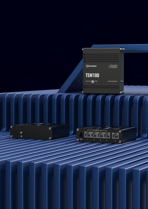 Teltonika TSW100 switch przemysłowy PoE (TSW100000000)