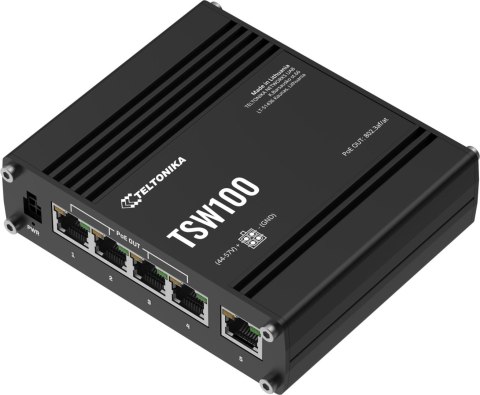 Teltonika TSW100 switch przemysłowy PoE (TSW100000000)