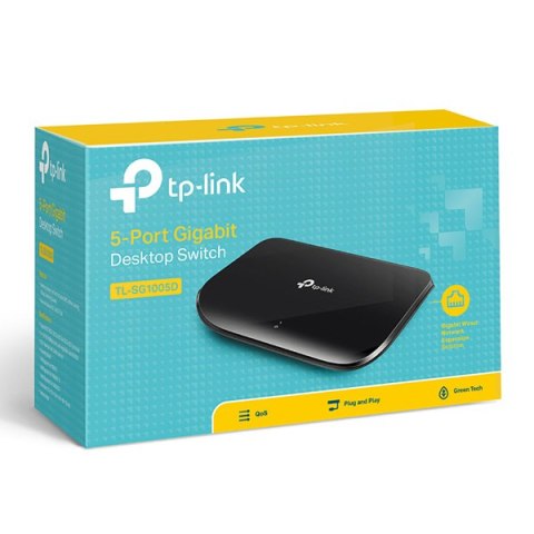 TP-LINK switch TL-SG1005D 1000Mbps, auto MDI/MDIX