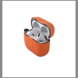 Etui UNIQ Clyde do AirPods 4 Lock Case pomarańczowy