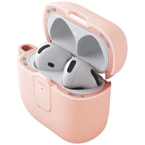 Etui UNIQ Clyde do AirPods 4 Lock Case różowy