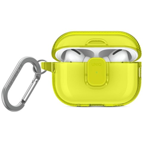 Etui UNIQ Glase Pro do AirPods Pro 2 Lock Case żółty