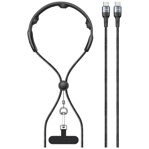 Kabel USAMS SJ759 U89 100W Fast Charging z masażerem czarny