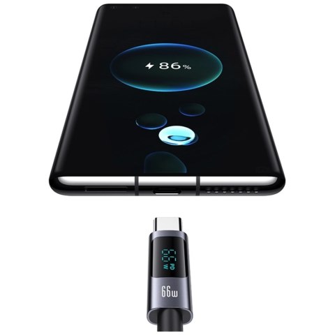 Kabel USAMS Sufeng Series US-SJ673 66W 6A Fast Charging USB-C do USB-A 1.2m tarnish