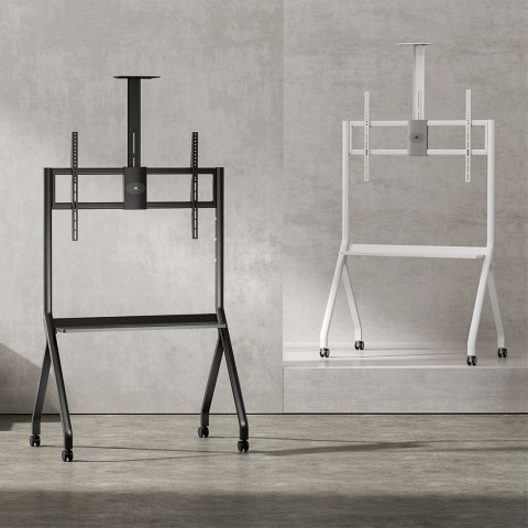 MACLEAN STAND / WÓZEK DO TV, PÓŁKA NA KAMERĘ, NA KÓŁKACH, 55-100", MAX. OBCIĄŻENIE 120KG/10KG PÓŁKA, MAX. VESA 900X600 MC-114