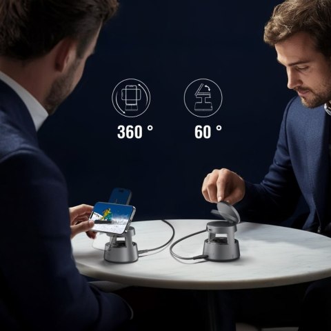 Stacja ładująca 4smarts Aura Sound Qi2 szary