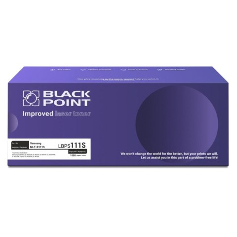Toner Black Point do Samsung (MLT-D111S) Black 1000 str. z chipem