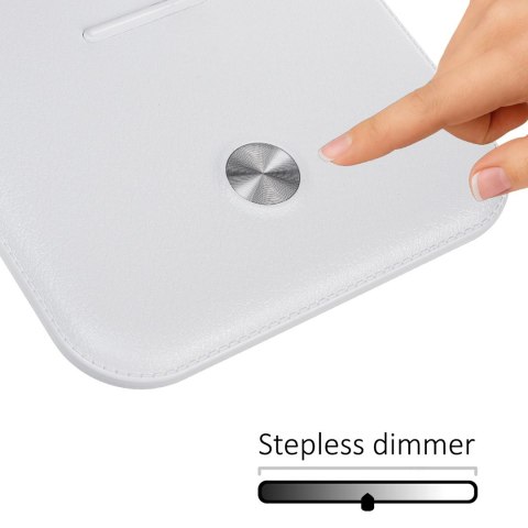 MACLEAN LAMPKA BIURKOWA LED, MAX. 9W, 220-240V AC, MOŻLIWOŚĆ ZMIANY BARWY, ŚCIEMNIALNA, 450LM MCE614 W