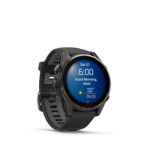 Zegarek sportowy Garmin Fenix 8 AMOLED 43mm Sapphire Czarny