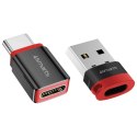 Adapter 4smarts Data Blocker USB-C do USB-A/USB-C czarny 2szt