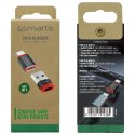 Adapter 4smarts Data Blocker USB-C do USB-A/USB-C czarny 2szt