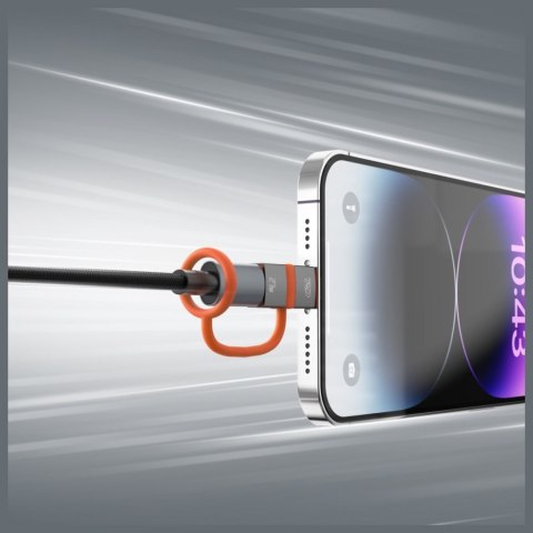 Adapter 4smarts USB-C do Lightning PD 27W szary 2szt