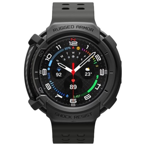 Etui Spigen Rugged Armor do Samsung Galaxy Watch 8 Classic 46mm czarny