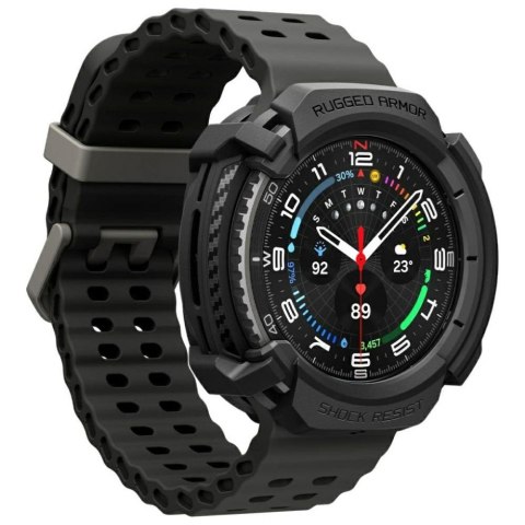 Etui Spigen Rugged Armor do Samsung Galaxy Watch 8 Classic 46mm czarny