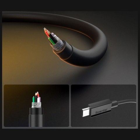 Kabel Spigen EB6020CC Essential USB-C 60W 2m czarny