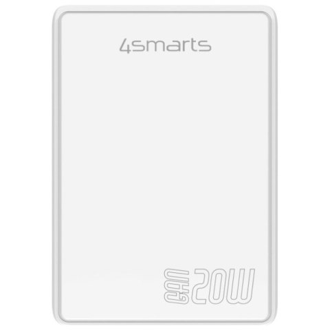 Ładowarka sieciowa 4smarts FlatPlug Duos 20W GaN USB-C + USB-A biały