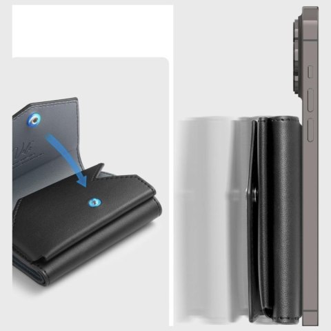 Magnetyczny portfel Spigen Valentinus Pro MagSafe czarny