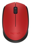Mysz Logitech M171 910-004641 (optyczna; 1000 DPI; kolor czerwony)