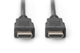 Digitus | HDMI High Speed with Ethernet | Męski | 19-pinowy HDMI typ A | Męski | 19-pinowy HDMI typ A | 3 m | Czarny