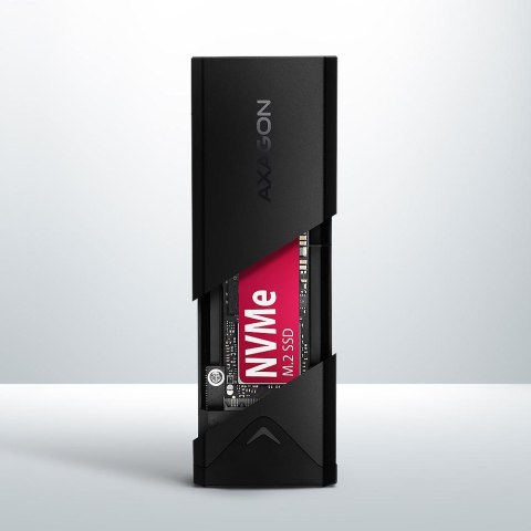 Obudowa zewnętrzna Axagon do dysków M.2 NVMe SSD/ USB-C 3.2 G2 czarna